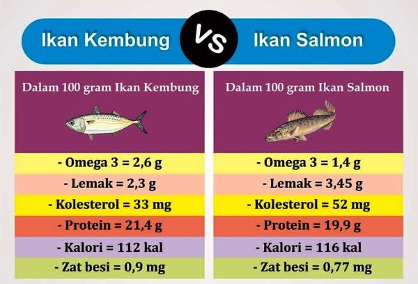 kandungan nutrisi omega 3 ikan kembung lokal Indonesia